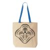 Natural Tote with Contrast-Color Handles Thumbnail