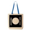 Natural Tote with Contrast-Color Handles Thumbnail