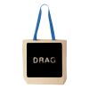 Natural Tote with Contrast-Color Handles Thumbnail