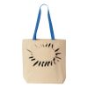 Natural Tote with Contrast-Color Handles Thumbnail