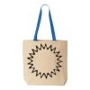 Natural Tote with Contrast-Color Handles Thumbnail
