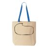 Natural Tote with Contrast-Color Handles Thumbnail