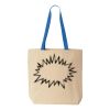 Natural Tote with Contrast-Color Handles Thumbnail