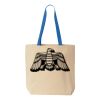 Natural Tote with Contrast-Color Handles Thumbnail