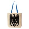 Natural Tote with Contrast-Color Handles Thumbnail