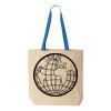 Natural Tote with Contrast-Color Handles Thumbnail