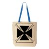 Natural Tote with Contrast-Color Handles Thumbnail