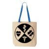 Natural Tote with Contrast-Color Handles Thumbnail