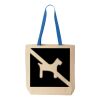 Natural Tote with Contrast-Color Handles Thumbnail