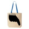 Natural Tote with Contrast-Color Handles Thumbnail