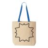 Natural Tote with Contrast-Color Handles Thumbnail