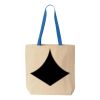 Natural Tote with Contrast-Color Handles Thumbnail