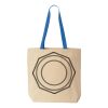 Natural Tote with Contrast-Color Handles Thumbnail