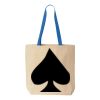 Natural Tote with Contrast-Color Handles Thumbnail