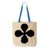 Natural Tote with Contrast-Color Handles Thumbnail