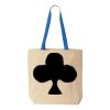Natural Tote with Contrast-Color Handles Thumbnail