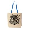 Natural Tote with Contrast-Color Handles Thumbnail