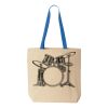 Natural Tote with Contrast-Color Handles Thumbnail