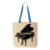 Natural Tote with Contrast-Color Handles Thumbnail
