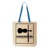 Natural Tote with Contrast-Color Handles Thumbnail