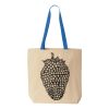Natural Tote with Contrast-Color Handles Thumbnail