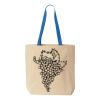 Natural Tote with Contrast-Color Handles Thumbnail