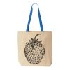 Natural Tote with Contrast-Color Handles Thumbnail