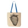 Natural Tote with Contrast-Color Handles Thumbnail
