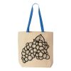 Natural Tote with Contrast-Color Handles Thumbnail