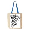 Natural Tote with Contrast-Color Handles Thumbnail