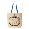Natural Tote with Contrast-Color Handles Thumbnail