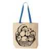 Natural Tote with Contrast-Color Handles Thumbnail