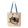 Natural Tote with Contrast-Color Handles Thumbnail