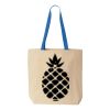 Natural Tote with Contrast-Color Handles Thumbnail