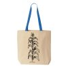 Natural Tote with Contrast-Color Handles Thumbnail