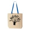 Natural Tote with Contrast-Color Handles Thumbnail