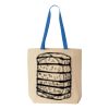 Natural Tote with Contrast-Color Handles Thumbnail