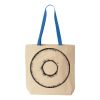 Natural Tote with Contrast-Color Handles Thumbnail