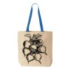 Natural Tote with Contrast-Color Handles Thumbnail