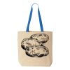 Natural Tote with Contrast-Color Handles Thumbnail