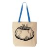 Natural Tote with Contrast-Color Handles Thumbnail
