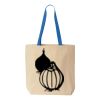 Natural Tote with Contrast-Color Handles Thumbnail
