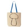 Natural Tote with Contrast-Color Handles Thumbnail
