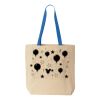 Natural Tote with Contrast-Color Handles Thumbnail