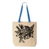 Natural Tote with Contrast-Color Handles Thumbnail