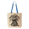 Natural Tote with Contrast-Color Handles Thumbnail