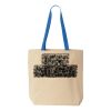 Natural Tote with Contrast-Color Handles Thumbnail