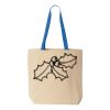 Natural Tote with Contrast-Color Handles Thumbnail
