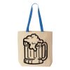 Natural Tote with Contrast-Color Handles Thumbnail