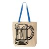 Natural Tote with Contrast-Color Handles Thumbnail